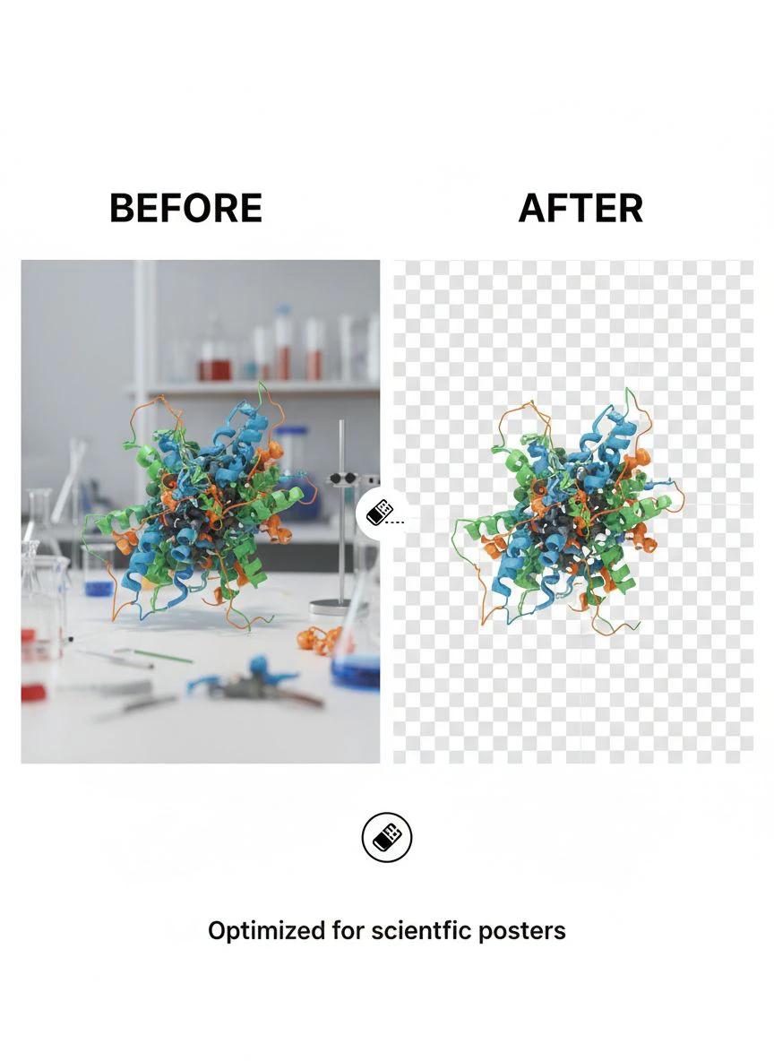 background eraser for scientific poster images without quality loss - Professional Guide